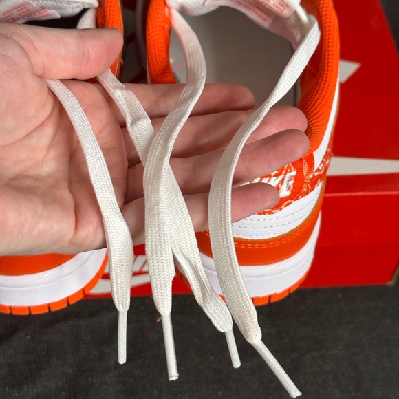 Nike - Dunk Low Orange Paisley Bandana Print - US 6.5 Women’s Sneakers - Picture 10 of 12